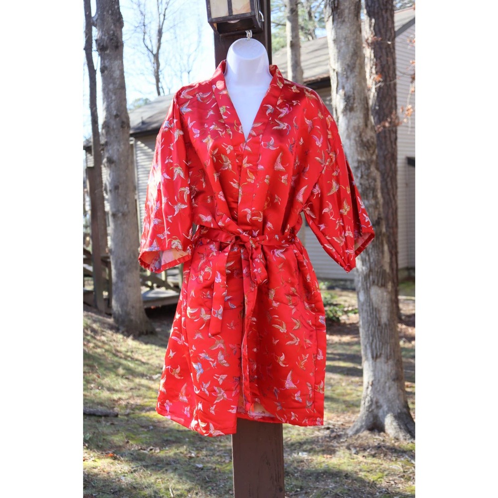 Vintage Y2K Butterfly Kimono Robe